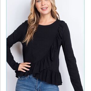 Loveriche NWT Super Cute Ruffled Shirt.